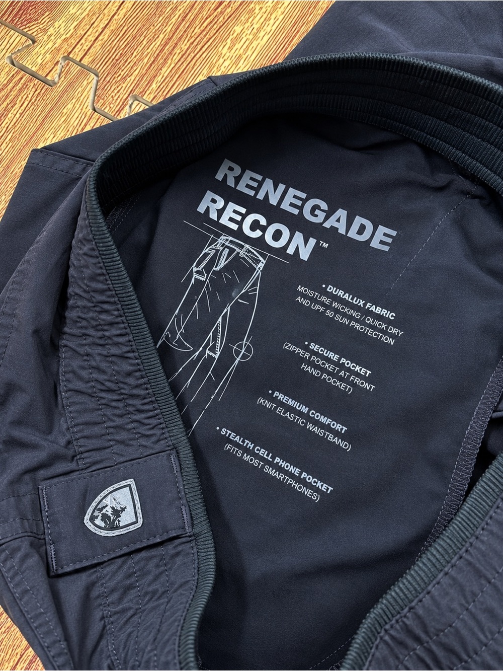 Kuhl Renegade Recon Pants Men 33x30 Carbon Grey Technical Hiking Duralux Outdoor
